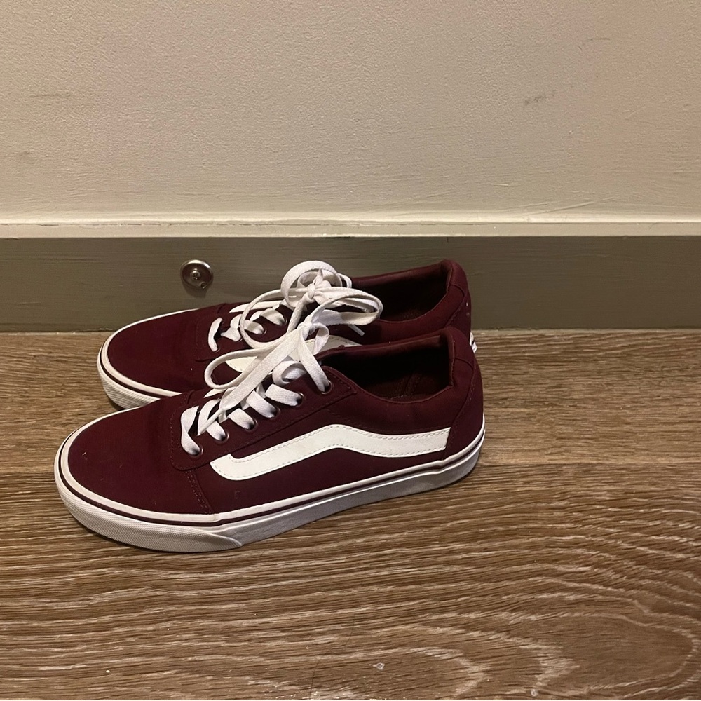 Burgundy Vans